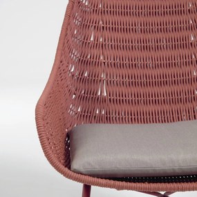 Abeli terrakotta színű kerti fotel - Kave Home