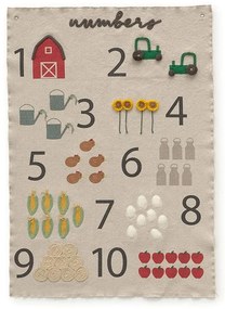 Gyerek fali dekoráció Farm Numbers – Lorena Canals