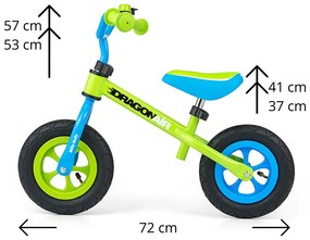 Gyerek futóbicikli Milly Mally Dragon Air green