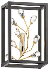 Zuma Line W0578-01A-B5TF - Fali lámpa SPRING 1xG9/33W/230V fekete/arany