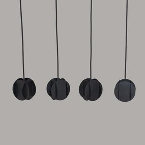 GAMBIT kábeles csillár 4xGU10/10W/230V fekete