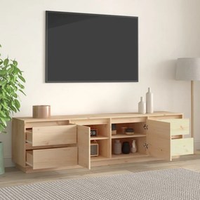 tömör fenyőfa TV-szekrény 176x37x47,5 cm