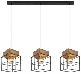 Globo 15530-3H - Csillár zsinóron MERRIL 3xE27/60W/230V