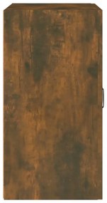 füstös tölgy színű szerelt fa fali szekrény 60 x 30 x 60 cm