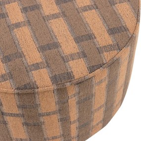 Rózsaszín-barna zsenília puff Sarli – WOOOD