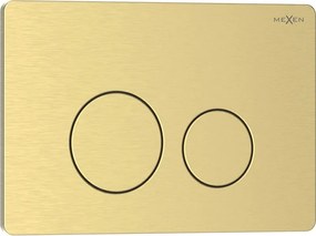 Mexen Tex 06 öblítő gomb rozsdamentes acél, arany szálcsiszolt - 6106-11