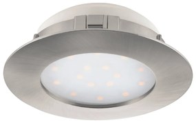 Eglo 95889 Pineda fürdőszobai beépíthető lámpa, nikkel, 1000 lm, 3000K melegfehér, beépített LED, 1x12W, IP20, IP44
