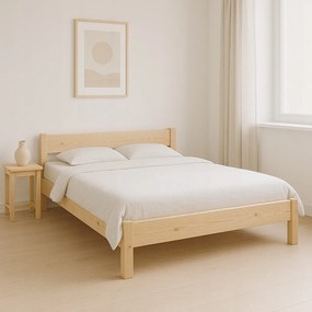 Ifjúsági ágy 180x180 tömör fa Ágyrács Gyártó Nyers Klasszikus