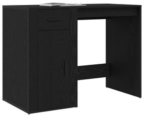 Íróasztal Fekete Tölgy 100x49x75 cm Műszaki Fa