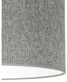 Duolla - Csillár zsinóron ROLLER ECO RECYCLING 1xE27/15W/230V átm. 45 cm szürke