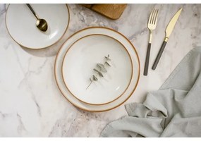 24 darabos bézs porcelán étkészlet