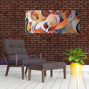 Kép - Zenei absztrakt (120x50 cm)