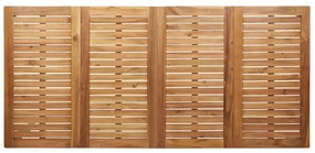 7 darabos kerti étkező szett Tömör fa akác, Kültéri étkezőasztal 180x90x75 cm Tömör fa akác