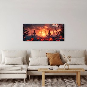 Kép - Jóga a természetben (120x50 cm)