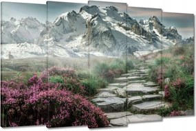 Festmények 150x95 Hegyi kilátás Tájkép Köd