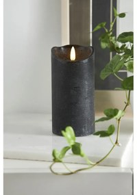 Flamme Rustic fekete LED viaszgyertya, magasság 15 cm - Star Trading