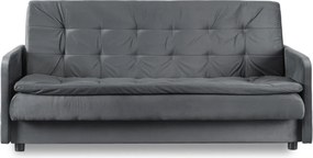 2 db-os szett, ágyazható kanapé szürke színben STELLA