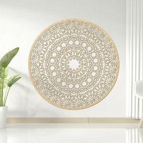 Fából készült mandala a falon | POIET