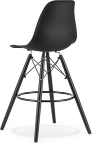 AKCIÓ Fekete bárszék CARBRY LAMAL fekete lábakkal II. osztály