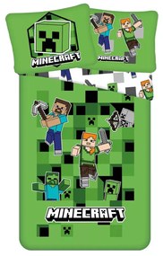 Minecraft Out of the Box ágyneműhuzat 140×200cm, 70×90 cm microfibre