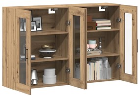 Fali Szekrények 2 db Artisan Tölgy 69.5x34x90 cm Mérnöki Fa