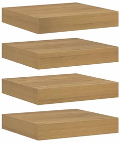 vidaXL Falpolc Falra szerelhető 4 pcs Barna 23 x 23,5 x 4 cm Faanyag