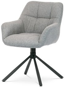 Elegáns Étkezőfotel Szürke Színben Forgómechanizmussal 90°/90°