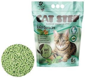 Cat Step csomós alom Tofu zöld tea 2,7 kg, 6 l