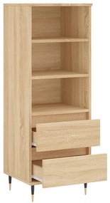 sonoma tölgy szerelt fa magasszekrény 40 x 36 x 110 cm