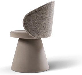 Bézs bársony fotel Inez – Micadoni