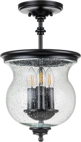 Feiss Pickering Lane FE-PICKERING-LANE-SF-BLK Plafonlámpa 3x40 W/E14
