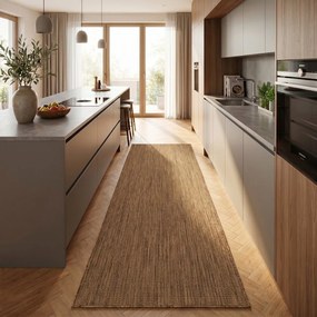 Barna kültéri-beltéri futószőnyeg 80x250 cm Mira 1450 – Ayyildiz Carpets