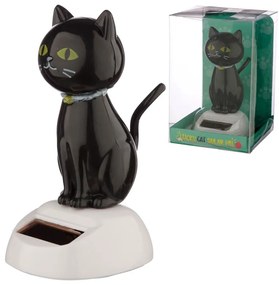 Napelemes figura - Fekete macska