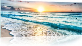 Üvegfestmény Tengerpart Természet Fürdőszoba Konyha 125x50