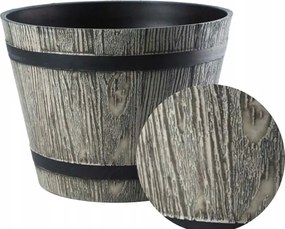 Virágtartó fa utánzat sötétszürke 40 cm dekoratív Madeira