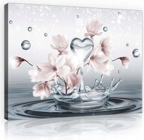 Vászonkép 70x50 Magnólia pasztellben – Finom elegancia a belső térbe