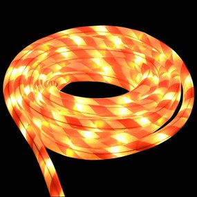 Kötél világítás 120 LED-del Meleg fehér 5 m PVC