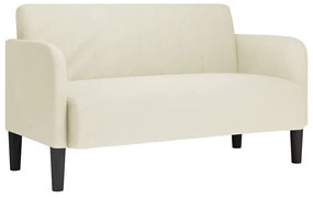 krém bársony loveseat kanapé 109 cm