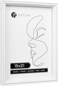 Képkeret 15x21 fehér modern skandináv Pamira ajándék
