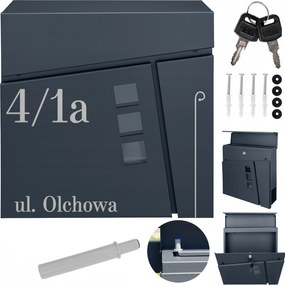 Postaláda Házszám Fogantyú Csendes Ház Címmel