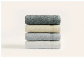 Sárga-szürke frottír pamut törölköző szett 4 db-os 50x90 cm – Foutastic