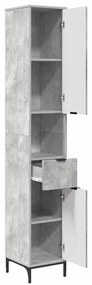 Fürdőszobai magas szekrény Beton szürke 31.5 x 33 x 190 cm