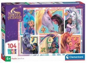 Unikornis Akadémia Friendship 104 db-os puzzle Clementoni