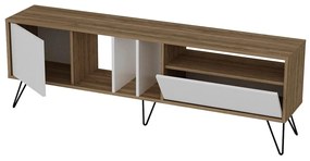 TV asztal/Szekrény Mistique 180 (dió + fekete + fehér) . 1102366