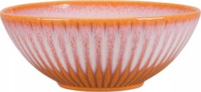 Lubiana Daisy Saláta tálaló Kerek Porcelán Tál 17,2 cm S011T Lazacszínű