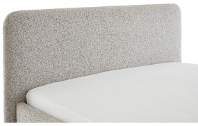 Bézs kárpitozott franciaágy ágyrács nélkül 180x200 cm Primo – Meise Möbel