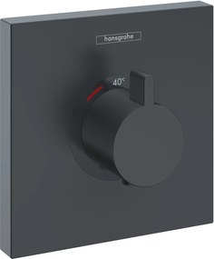 Hansgrohe ShowerSelect termosztatikus csaptelep Highflow vakolat alatt, fekete matt, HAN-15760670