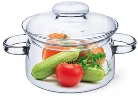 Simax 6063 üveg edény fedővel Nyko 1,5 l