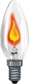 Paulmann Flackers gyertya 3W E14 átlátszó lánghatású, energiatakarékos izzó