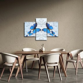 Kép - kék pillangók (90x60 cm)